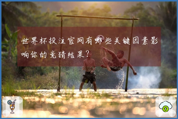 世界杯投注官网有哪些关键因素影响你的竞猜结果？