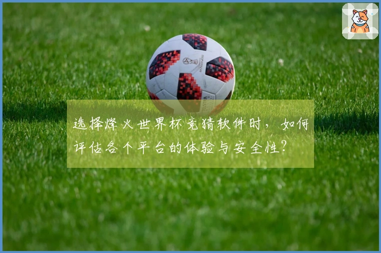 选择烽火世界杯竞猜软件时，如何评估各个平台的体验与安全性？